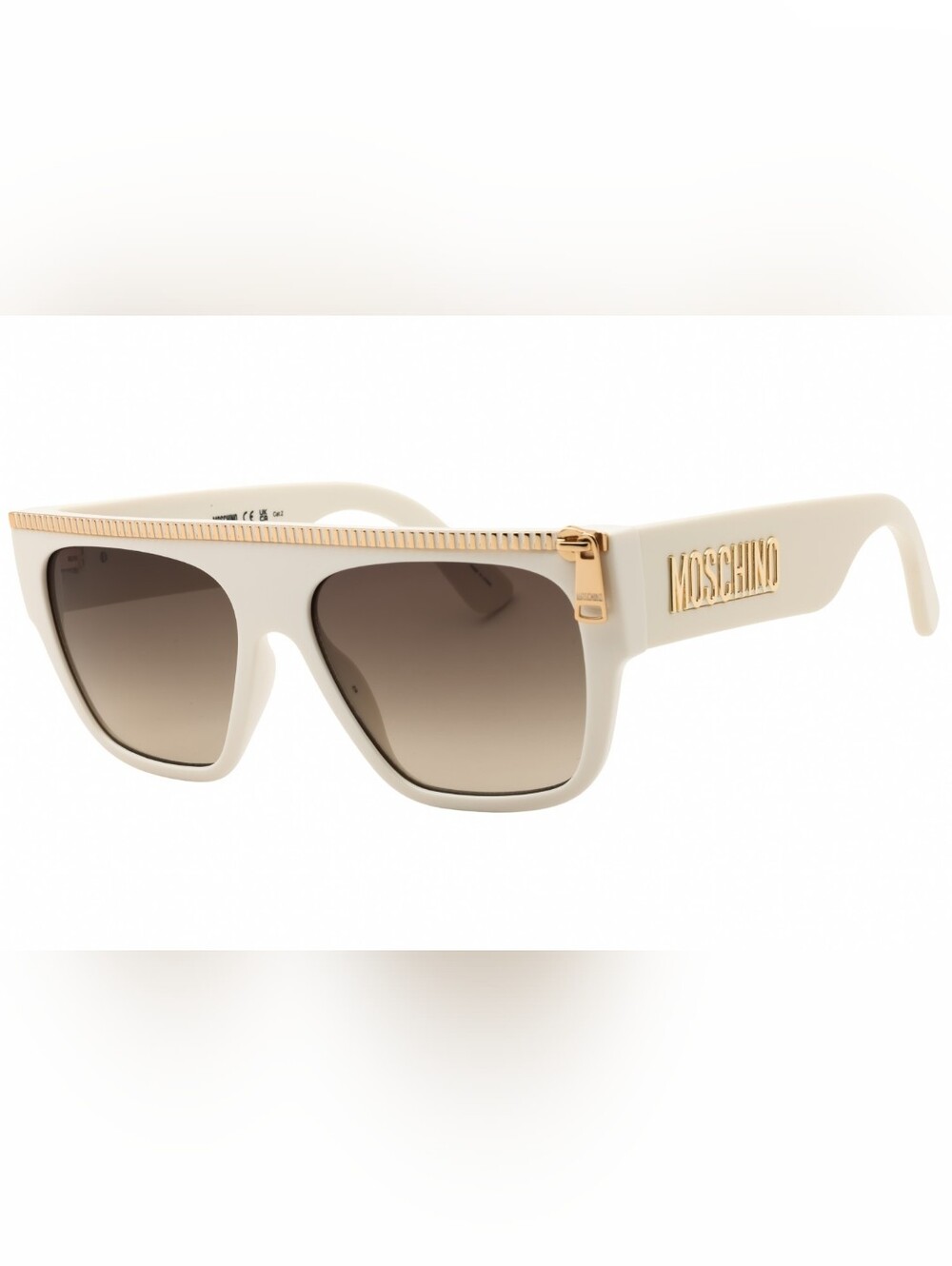 Moschino, MOS165/S, IVORY/BROWN SF, Woman's Sunglasses, Size56X16X145